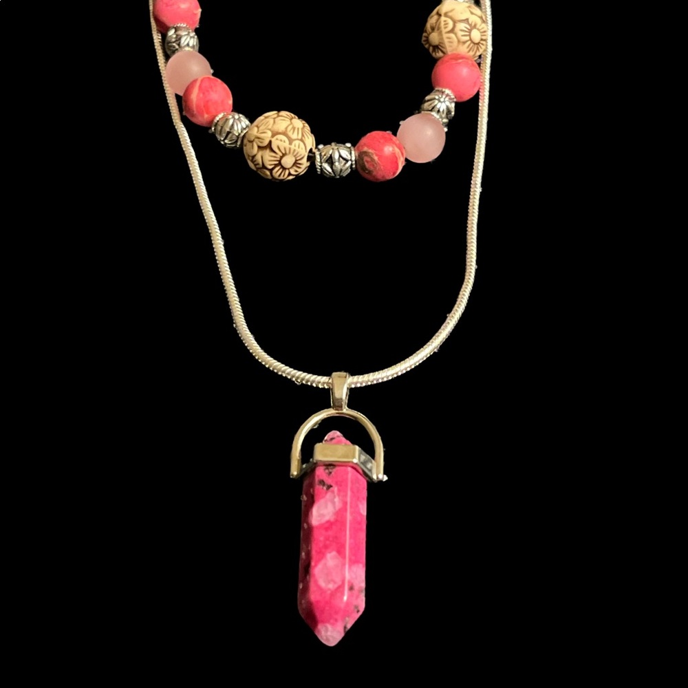 Beautiful Handcrafted Imperial Jasper Necklace Set.